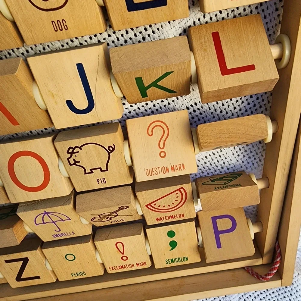 Vintage‎ Woodblock Alphabet learning game